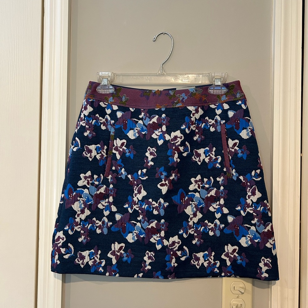 Anthropologie Maeve Floral Cardana skirt sz 2